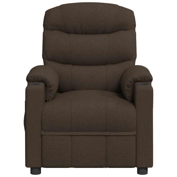Relaxsessel Dunkelbraun Stoff