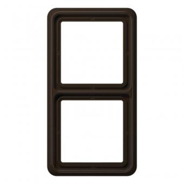 ARDEBO.de Rahmen 4fach, braun, JUNG CD584BR