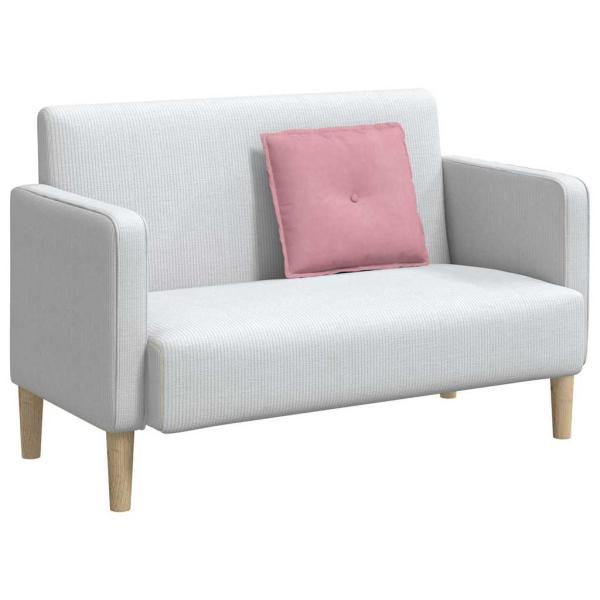 Rücken Kissen Rosa 50 x 45 cm Cordstoff