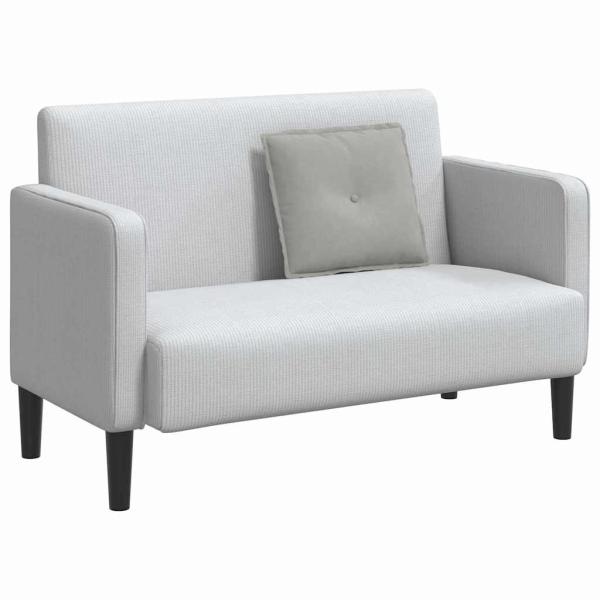 Rücken Kissen Hellgrau 50 x 45 cm Mikrofaserstoff