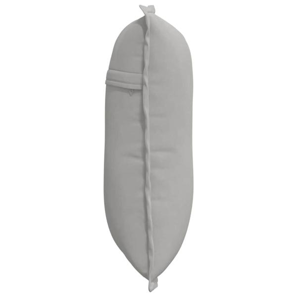 Rücken Kissen Hellgrau 50 x 45 cm Mikrofaserstoff