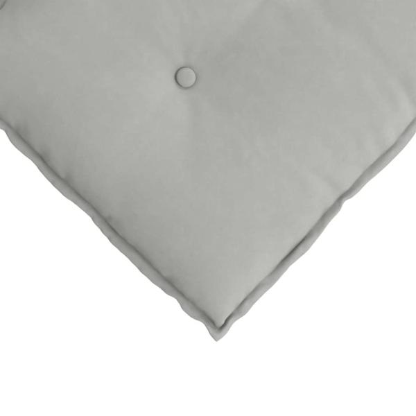 Rückenkissen Hellgrau 50 x 45 cm Mikrofaserstoff