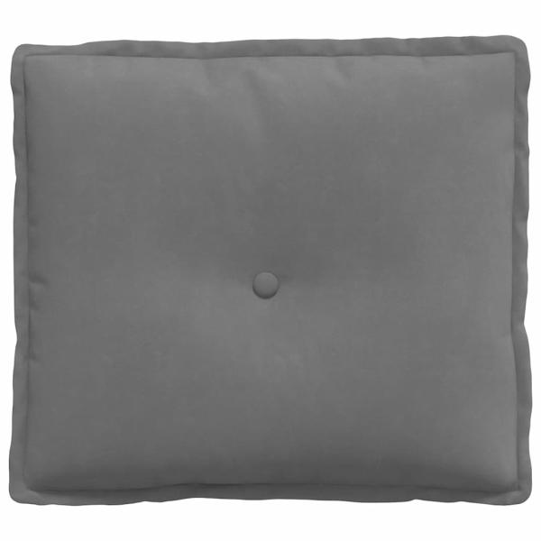 Rücken Kissen Dunkelgrau 50 x 45 cm Mikrofaserstoff