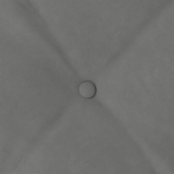 Rücken Kissen Dunkelgrau 50 x 45 cm Mikrofaserstoff