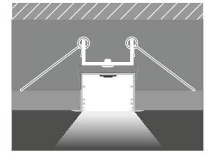 Brumberg P40-30 LED-Einbauprofil, LxBxH: 2000x44,4x24mm, Aluminium eloxiert (53759260)