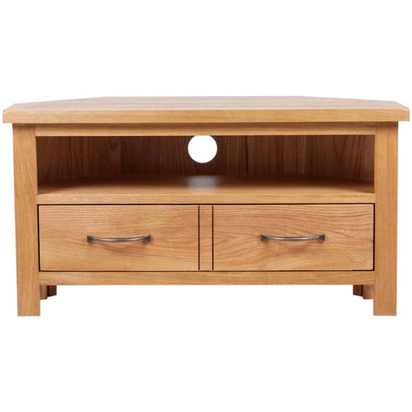 TV-Schrank mit Schublade 88x42x46 cm Massivholz Eiche