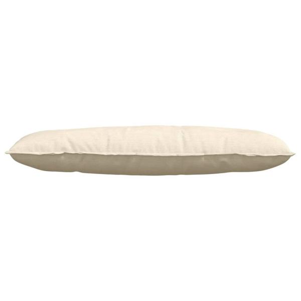 Rückenkissen Creme 120 x 50 cm Cordstoff