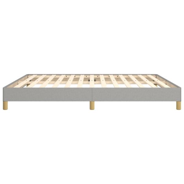 Bettgestell ohne Matratze Hellgrau 180x200cm Super King Stoff
