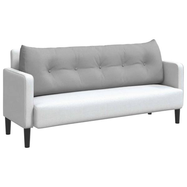 Rücken Kissen Wolkengrau 160 x 24 x 50 cm Stoff