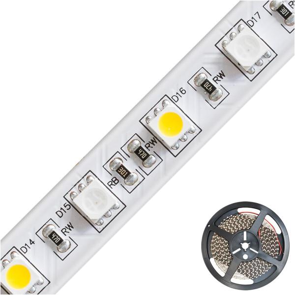 ARDEBO.de EVN SB-Serie LED-Strip, IP54, 24V/DC, 12W/m, max. 708lm/m, 60LED/m, 5m-Rolle, RGB+W(3000K) (SB542430509902)