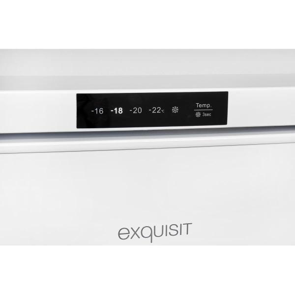 Exquisit GS81-HE-010D Stand Gefrierschrank, 56 cm breit, 85 L, Display, weiß