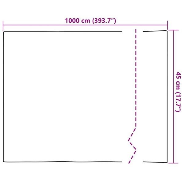 Selbstklebende Fensterfolie Matte Streifen 45 x 1000 cm PVC
