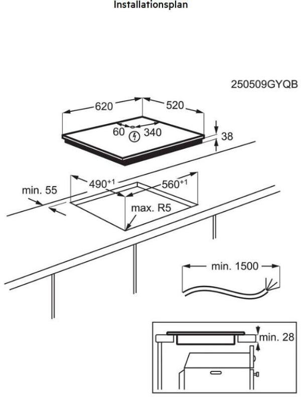 AEG KOMBI3026F EEK A+ Herdset mit Glaskeramikkochfeld (OU5AE20SM + TA64RA07FB), 60 cm breit, 72 L, Timer Display, Edelstahl (801419450)