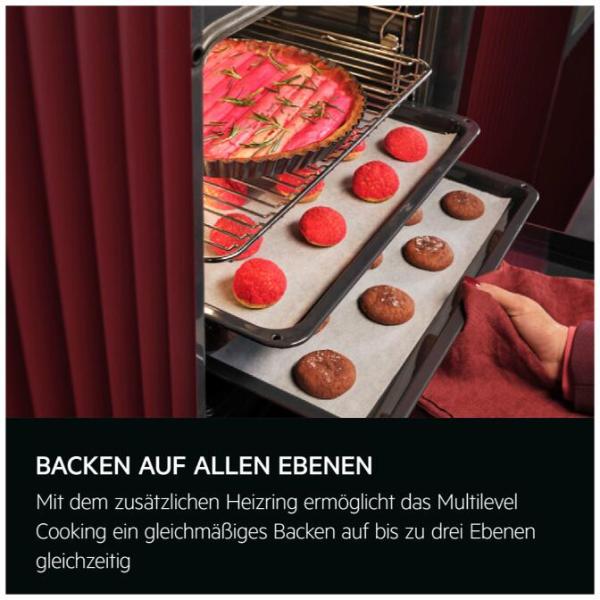 AEG KOMBI3026F EEK A+ Herdset mit Glaskeramikkochfeld (OU5AE20SM + TA64RA07FB), 60 cm breit, 72 L, Timer Display, Edelstahl (801419450)