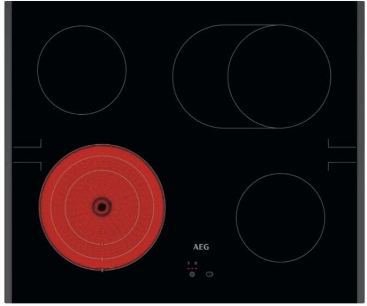 AEG KOMBI3026F EEK A+ Herdset mit Glaskeramikkochfeld (OU5AE20SM + TA64RA07FB), 60 cm breit, 72 L, Timer Display, Edelstahl (801419450)