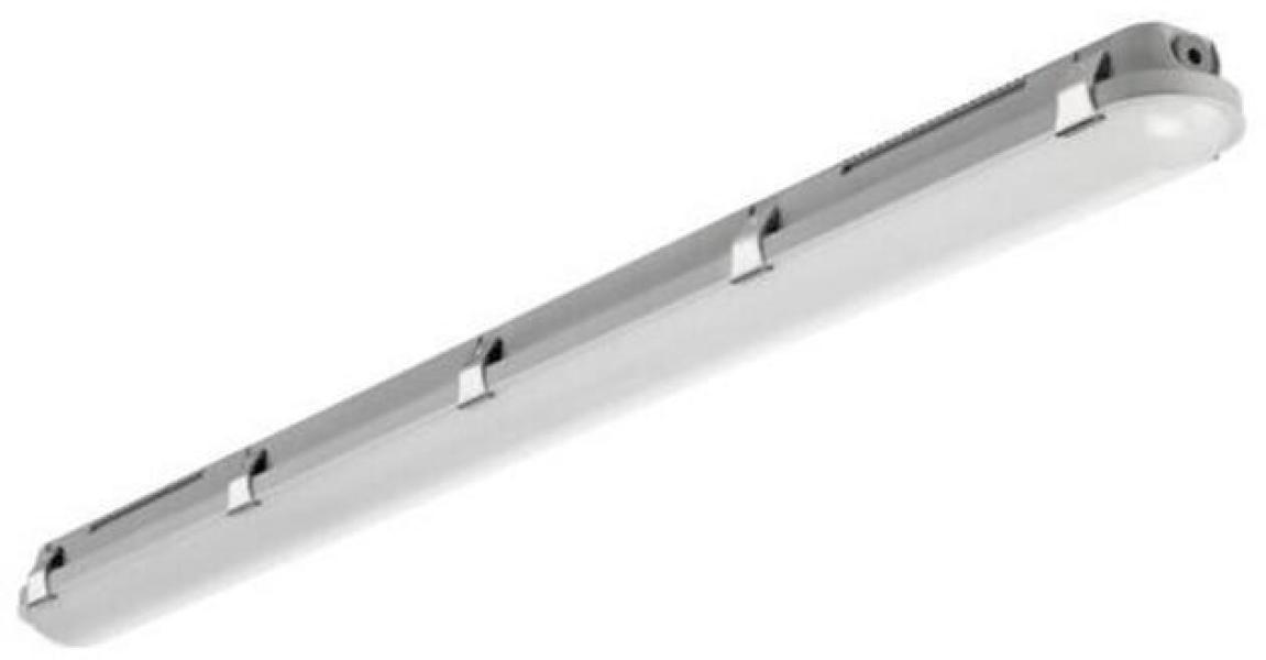 ARDEBO.de Brumberg HUMID ONE PRO LED-Feuchtraum-Wannenleuchte, 38W, 4900lm, 4000K, IP65, IK08, DALI dimmbar, 1190mm, grau (78114114)