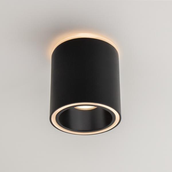 Brumberg LED-Anbaudownlight 230 V AC, 50 Hz, 14,6 W, 40°, 3.000 K, rund, schwarz struktur (12125183)