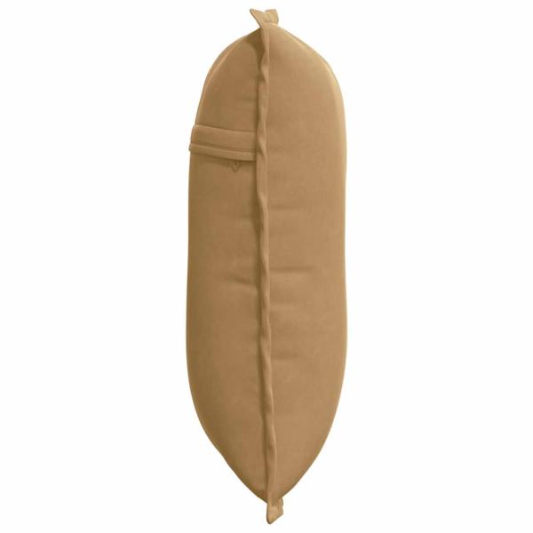 Rücken Kissen Braun 50 x 45 cm Cordstoff