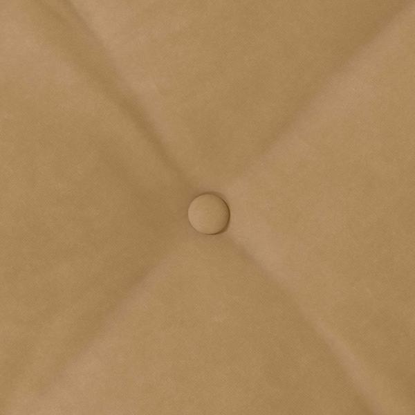 Rücken Kissen Braun 50 x 45 cm Cordstoff