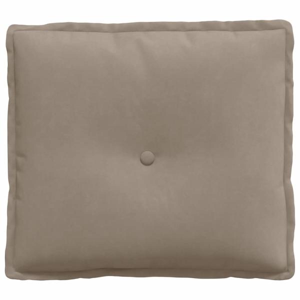 Rücken Kissen Taupe 50 x 45 cm Mikrofaserstoff