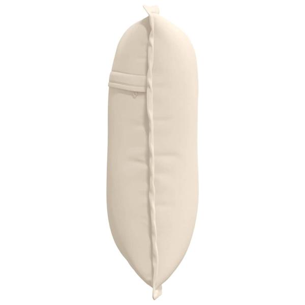 Rücken Kissen Beige 50 x 45 cm Mikrofaserstoff