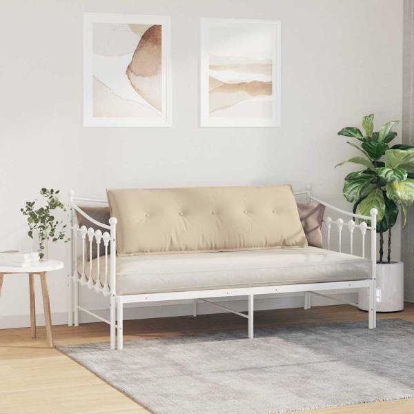 Rücken Kissen Creme 140 x 50 cm Mikrofaserstoff