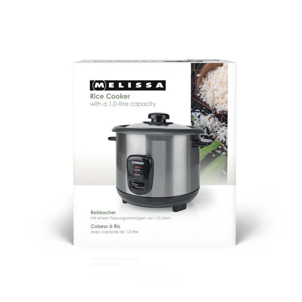 Reiskocher | 1,0 l | 400 W | Antihaftbeschichtung | Abnehmbare Schüssel | Dampfgareinsatz | Warmhaltefunktion | Automatische Abschaltung