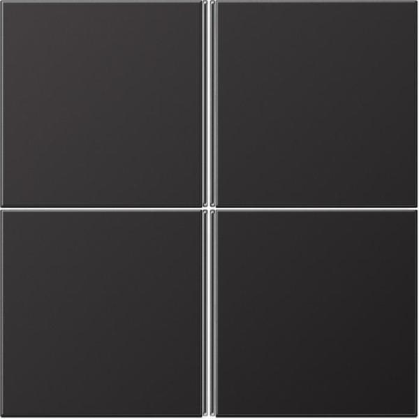 ARDEBO.de Jung AL 2404 TSA D Tastensatz komplett 4fach, dark (lackiertes Aluminium)
