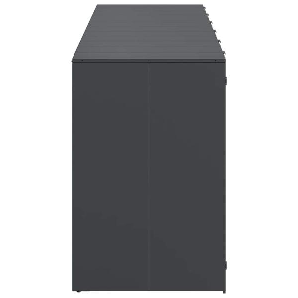 Wagenmüllbehälter für 3 Behälter Anthrazit