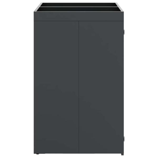 Wagenmüllbehälter für 3 Behälter Anthrazit