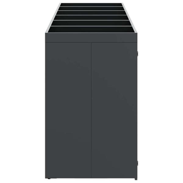 Wagenmüllbehälter für 3 Behälter Anthrazit