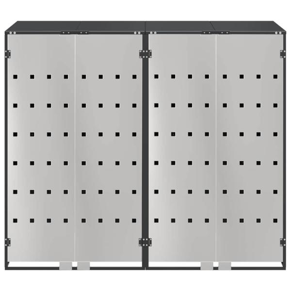 Wagenmüllbehälter für 3 Behälter Anthrazit