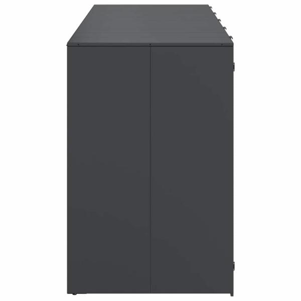 Wagenmüllbehälter für 3 Behälter Anthrazit