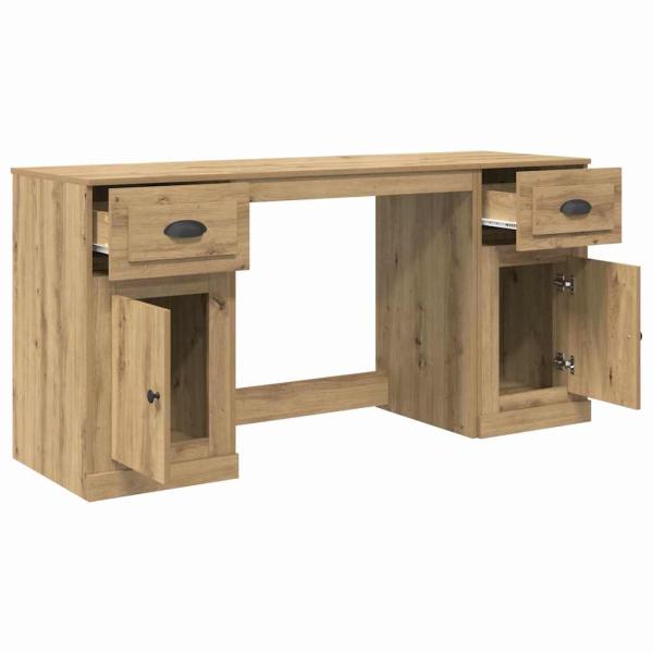 Schreibtisch mit Schrank Artisan-Eiche 154,5 x 50 x 75 cm
