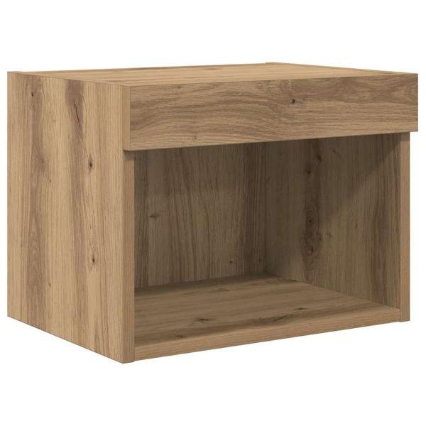 TV-Wandgeräte 5 pcs Schwarz Eichen-Optik 60 x 30 x 30 cm