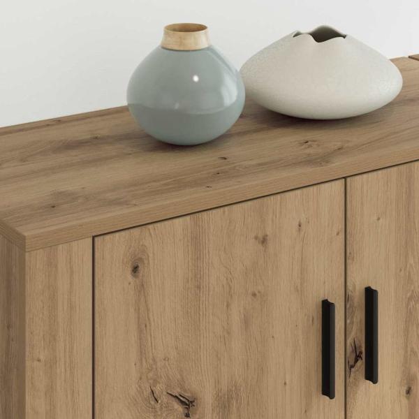 Wand-TV-Schrank Set 2 pcs Artisan-Eiche 80 x 34,5 x 40 cm