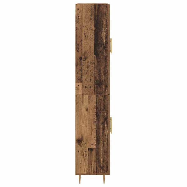 Hochboard Wandmontiert Altholz 69,5 x 34 x 180 cm Holzwerkstoff