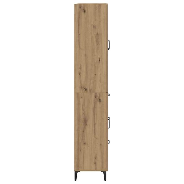 Hochboard Artisan-Eiche 69,5 x 34 x 180 cm Holzwerkstoff