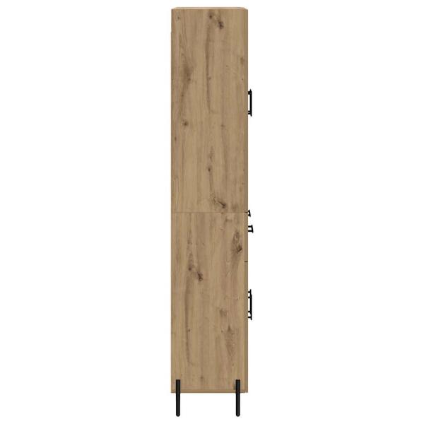 Hochboard Artisan-Eiche 69,5 x 34 x 180 cm Holzwerkstoff