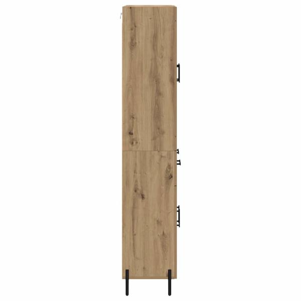 Hochboard Artisan-Eiche 69,5 x 34 x 180 cm Holzwerkstoff