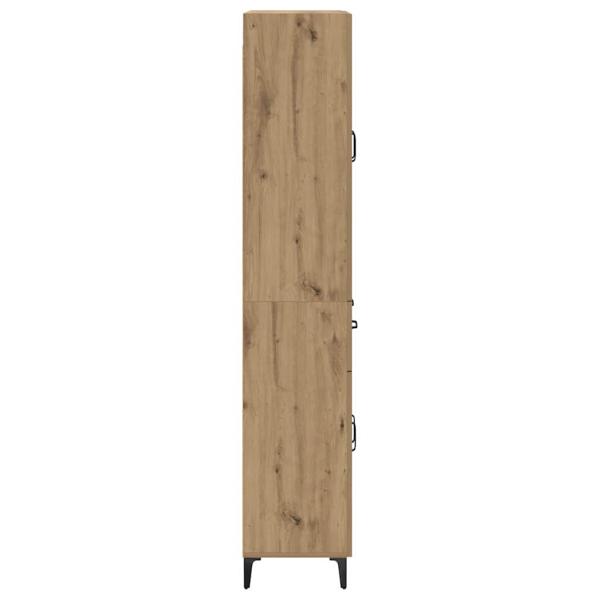 Hochboard Artisan-Eiche 69,5 x 34 x 180 cm Holzwerkstoff