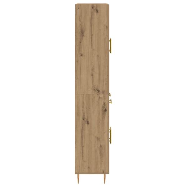 Hochboard Artisan-Eiche 69,5 x 34 x 180 cm Holzwerkstoff