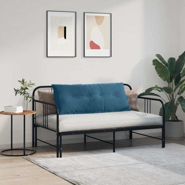 Rücken Kissen Blau 120 x 50 cm Cordstoff