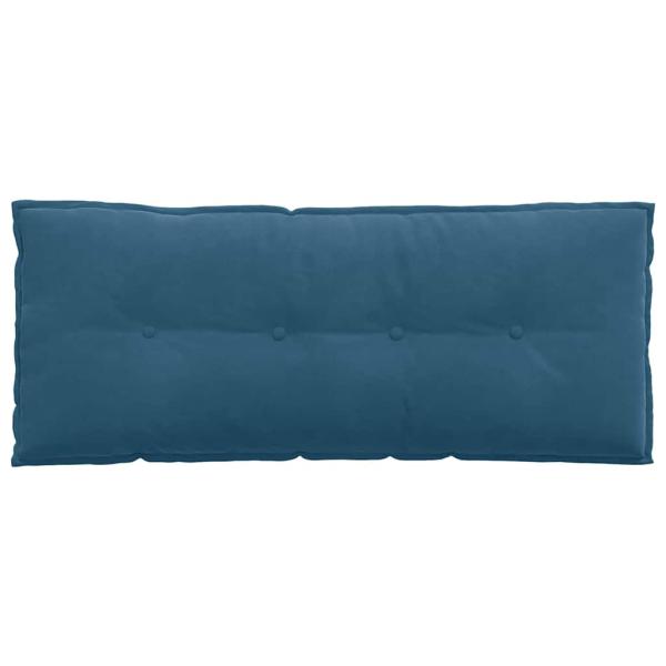 Rücken Kissen Blau 120 x 50 cm Cordstoff
