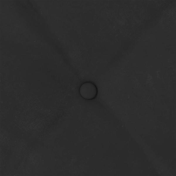 Rücken Kissen Schwarz 120 x 50 cm Mikrofaserstoff