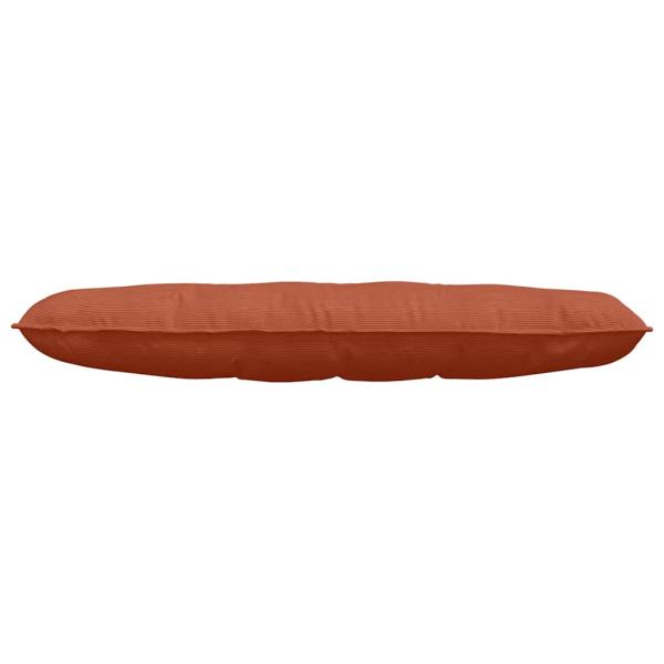 Rücken Kissen Rot-Orange 140 x 50 cm Cordstoff