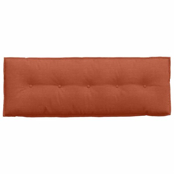 Rücken Kissen Rot-Orange 140 x 50 cm Cordstoff
