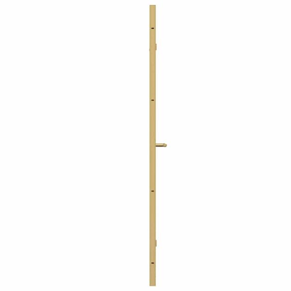 Duschabtrennung Gold 120 x 140 cm ESG-Glas und Aluminium