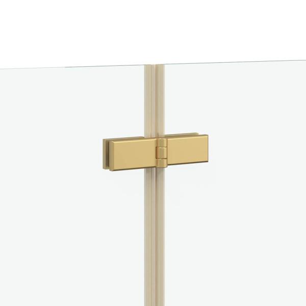 Duschabtrennung Gold 95 x 140 cm ESG-Glas und Aluminium
