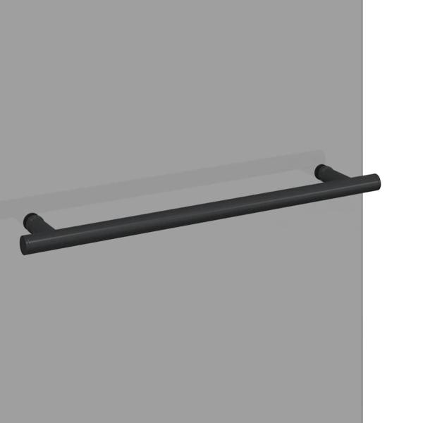 Duschabtrennung Schwarz 95 x 140 cm ESG-Glas und Aluminium